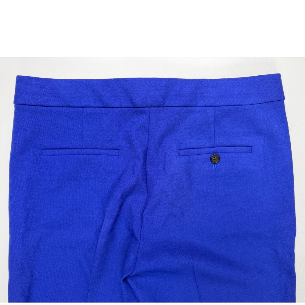 J.Crew Martie Pants Womens 8 Blue NEW Wool Blend Cropped Tailored E0931 - Picture 6 of 12